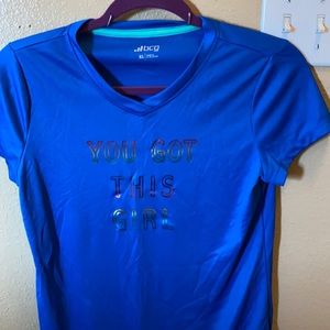 Blue “You Got This Girl” Workout Shirt.